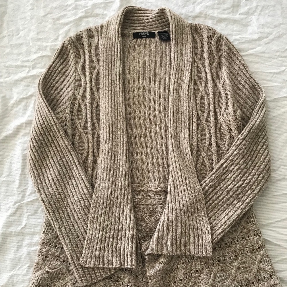 Verve ami cream colored cardigan